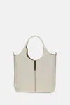 Tod's White Leather Small Tote In White