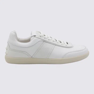 TOD'S WHITE LEATHER SNEAKERS