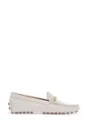 Tod's Leather Kate Gommino Bubble Loafers In White