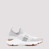 Tod's Womens White Sport Run 54c Calzino Logo-embellished Mesh Low-top Trainers In White