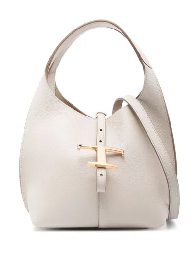 Tod's White T Timeless Shoulder Bag