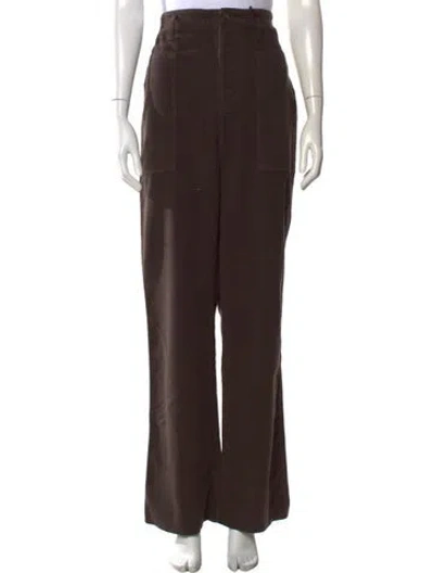 Pre-owned Tod's Wide Leg Pants In Brown