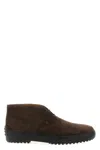 Tod's Winter Gommino Desert Boots In Suede In Brown