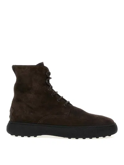 Tod's Winter Ankle Boots In Brown