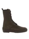 Tod's Ankle Boots High-top Silhouette In Brown