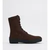 Tod's Winter Gommino Ankle Boots In Suede In Brown