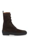 Tod's Winter Driver Sole High Lace Up Boots Shoes In Multi