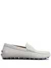 Tod's Light Grey Light Grey Gommini Bubble Suede Driving Shoes