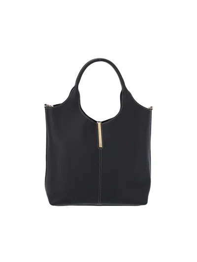Tod's Tod`s Women's 100% Calf Leather Handbag In Black
