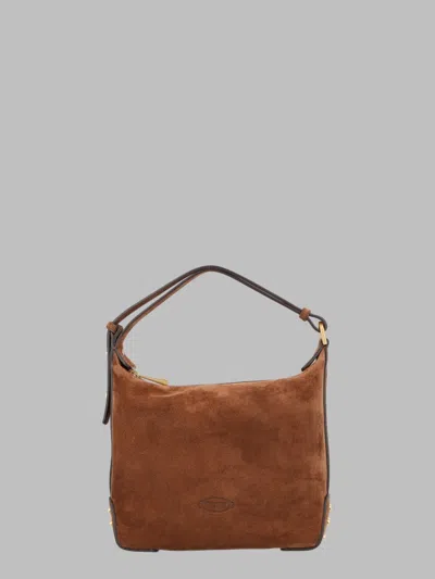 TOD'S TOD`S WOMEN'S BROWN LEATHER SHOULDER BAG