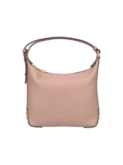 Tod's Tod`s Women's Calf Leather Crossbody Bag In Beige