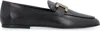 Tod's Kate Leather Loafers In Black