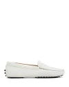 Tod's Women's City Gommino Drivers In White Leather