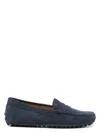 Tod's Women's City Gommino Suede Leather Loafers In Blue