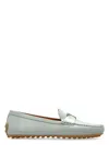 Tod's Grey Leather Loafers In Grey