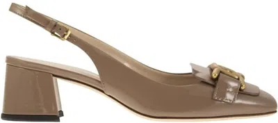 Tod's Women's Dã©colletã© Slingback Kate Sandal In Clay