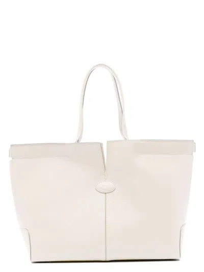 TOD'S WOMEN'S DI BAG FOLIO SMALL LEATHER TOTE BAG