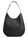 Tod's Di Bag Medium Leather Hobo Bag In Black