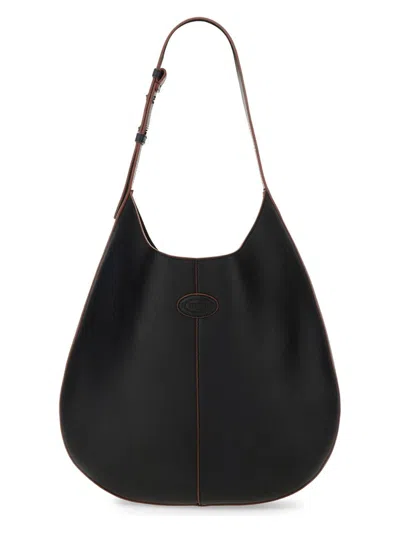 Tod's Women's Di Bag Small Leather Hobo Bag In Black
