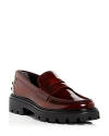 Tod's Women's Gomma Pesante Leather Penny Loafers In Brown