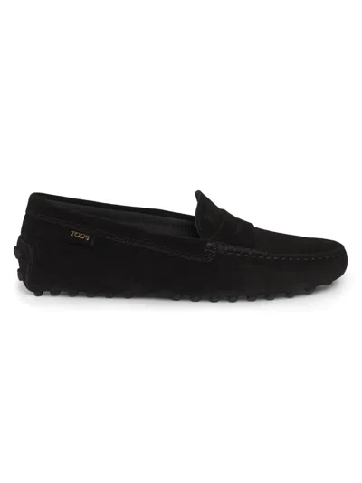 Tod's Women's Gommino Suede Driving Loafers In Black