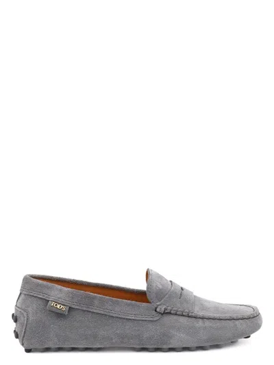TOD'S WOMEN'S GOMMINO SUEDE LEATHER LOAFERS