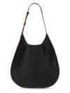 Tod's Small Di Hobo Leather Shoulder Bag In Black