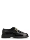 Tod's Monk Strap In Leather With English Dovetail Stitching And Fringe In Black
