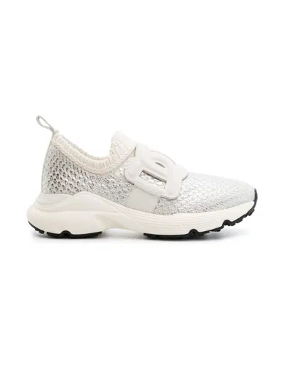 Tod's Women's Kate Technical Fabric Sneakers In White