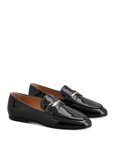 Tod's Women's Leather Loafer Flats In Black