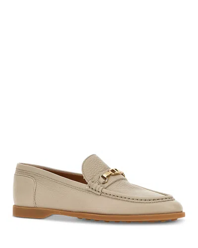 Tod's Women's Leather Loafer Flats In Neutral