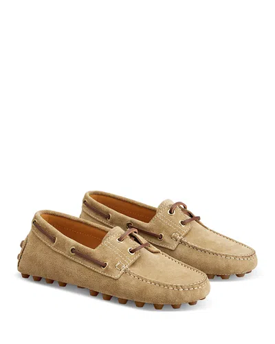 TOD'S WOMEN'S LEATHER BOAT LOAFER MOCCASINS