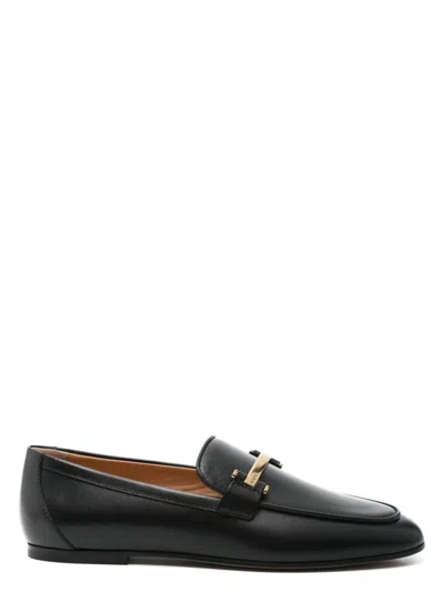Tod's Women's Leather Loafers In Black