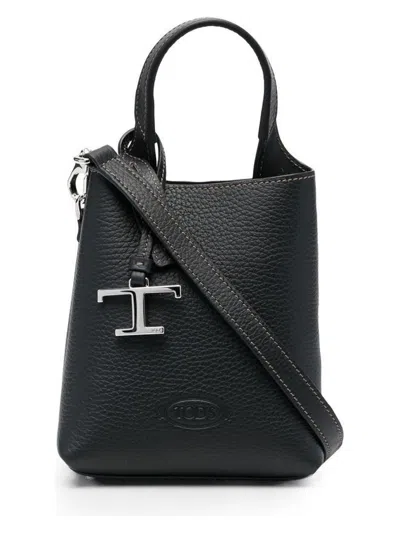 Tod's Women's Leather Micro Bucket Bag In Black