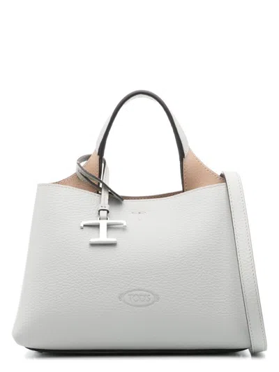 Tod's Women's Leather Micro Handbag In Grey