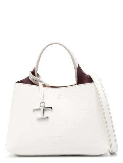 Tod's Women's Leather Micro Handbag In White