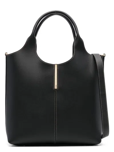Tod's Women's Leather Mini Tote Bag In Black