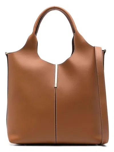 Tod's Women's Leather Mini Tote Bag In Brown