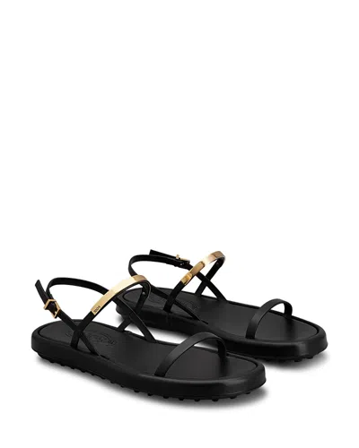TOD'S WOMEN'S LEATHER SANDALS
