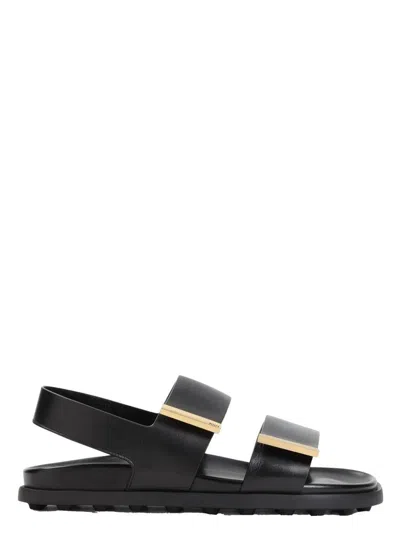 TOD'S WOMEN'S LEATHER STRAPPY SANDALS