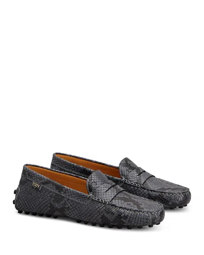 Tod's Women's Loafer Flats In Blue