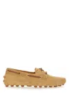 Tod's Women's Loafers Rubber In Beige