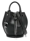 Tod's Mini Logo-charm Bucket Bag In Black