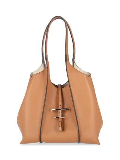 Tod's Tod`s Women's Mini Calfskin Leather Bag In Brown