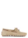 Tod's Boat Gommino Bubble Suede Loafers Shoes In C801