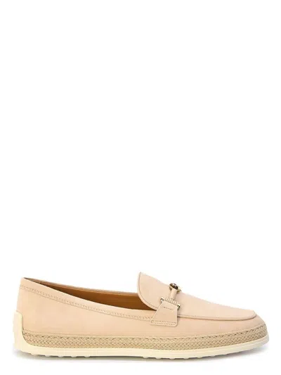 Tod's Women's Rafia Loafer In Beige