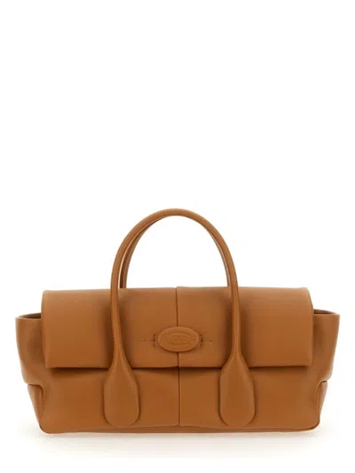 Tod's Women's Reverse Ew Flap Small Di Bag Bag In Buff