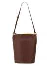 Tod's Women Small Leather Bucket Bag In Brown