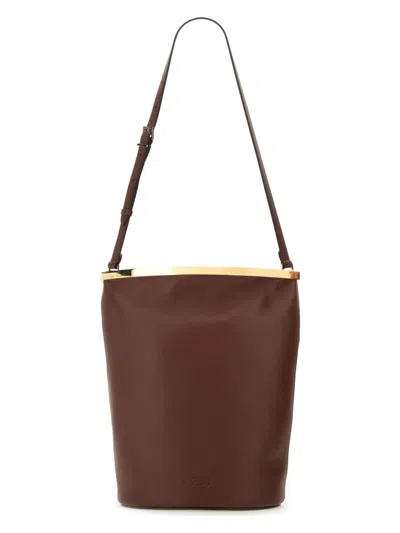 TOD'S WOMEN'S SMALL LEATHER BUCKET BAG