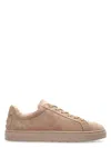 Tod's Suede Leather Sneakers In Pink